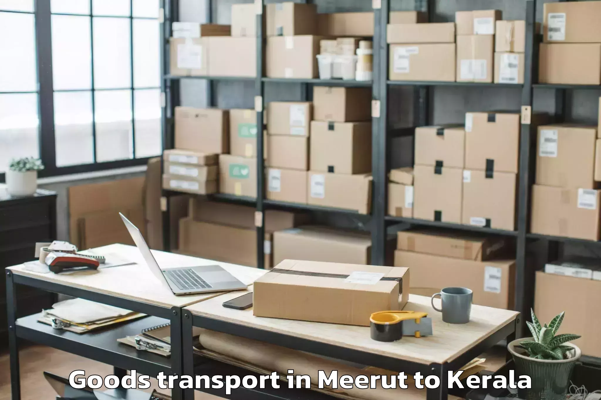 Easy Meerut to Edappal Goods Transport Booking